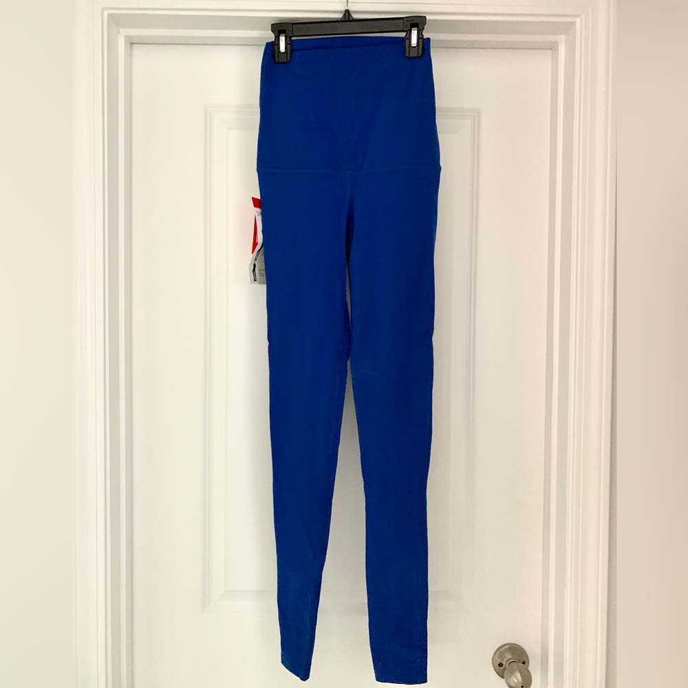 High waisted blue Pure Barre Splits59 leggings